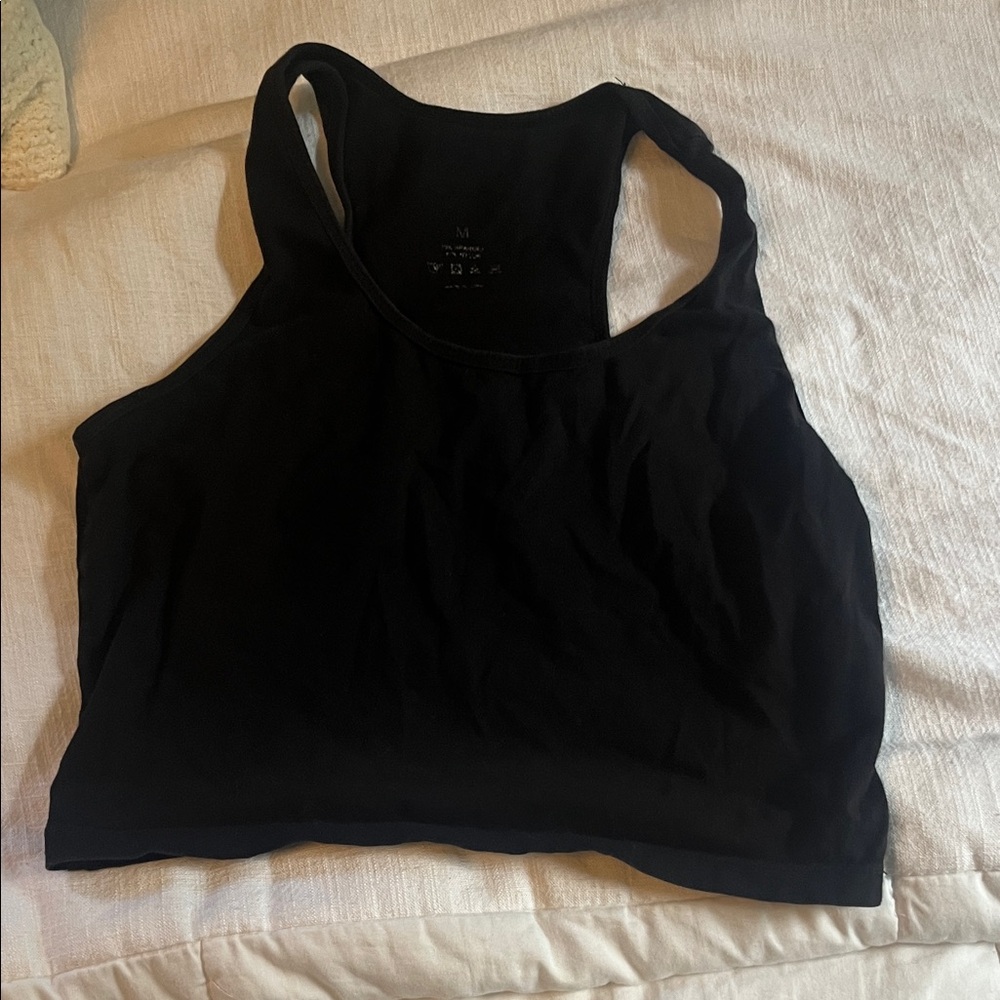 Black racer back tank